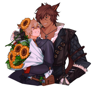 Art by healinggremlin! A birthday gift from my dearest friend Asbel.